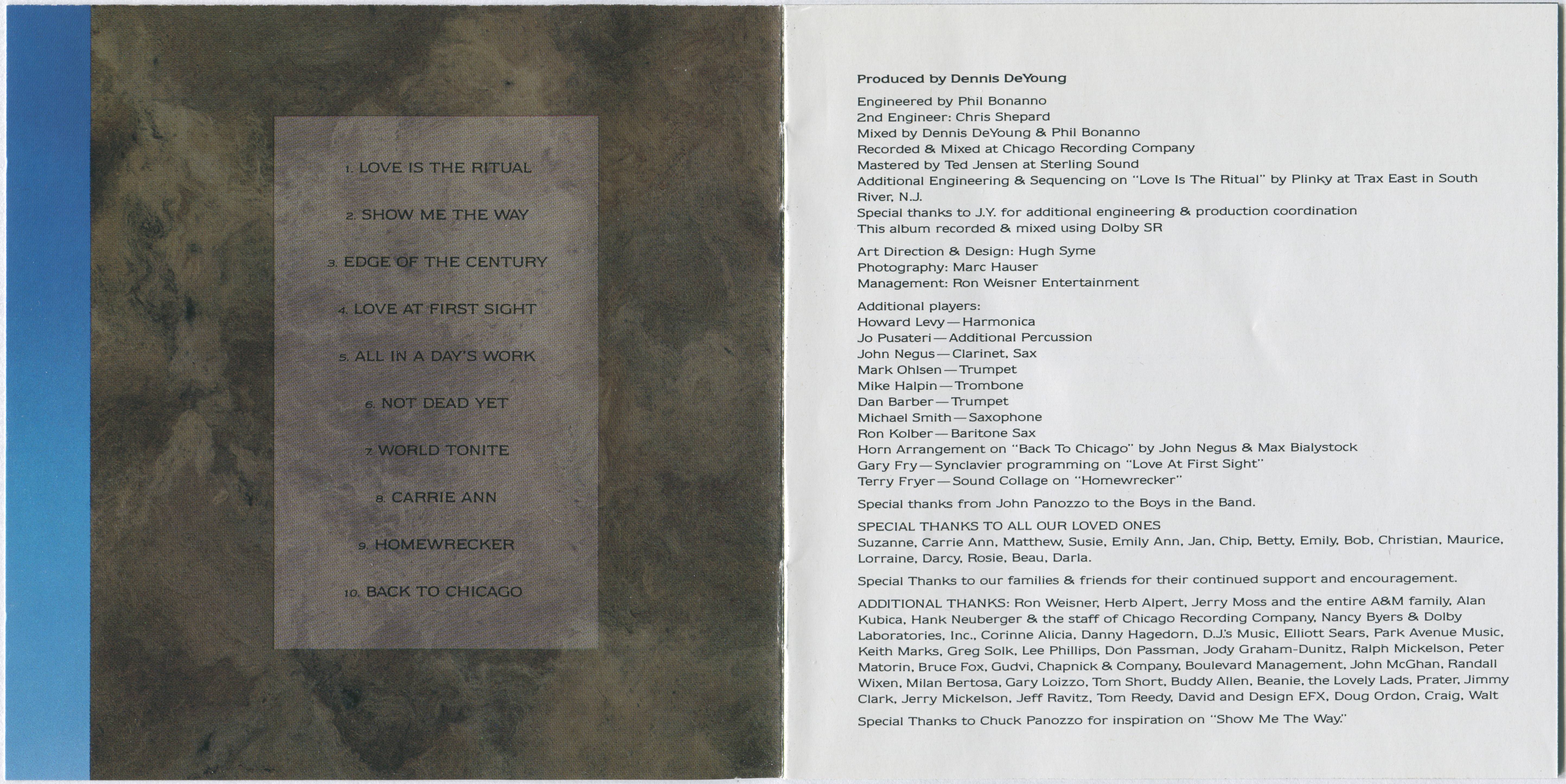 Styx  Edge Of The Century : Booklet 1